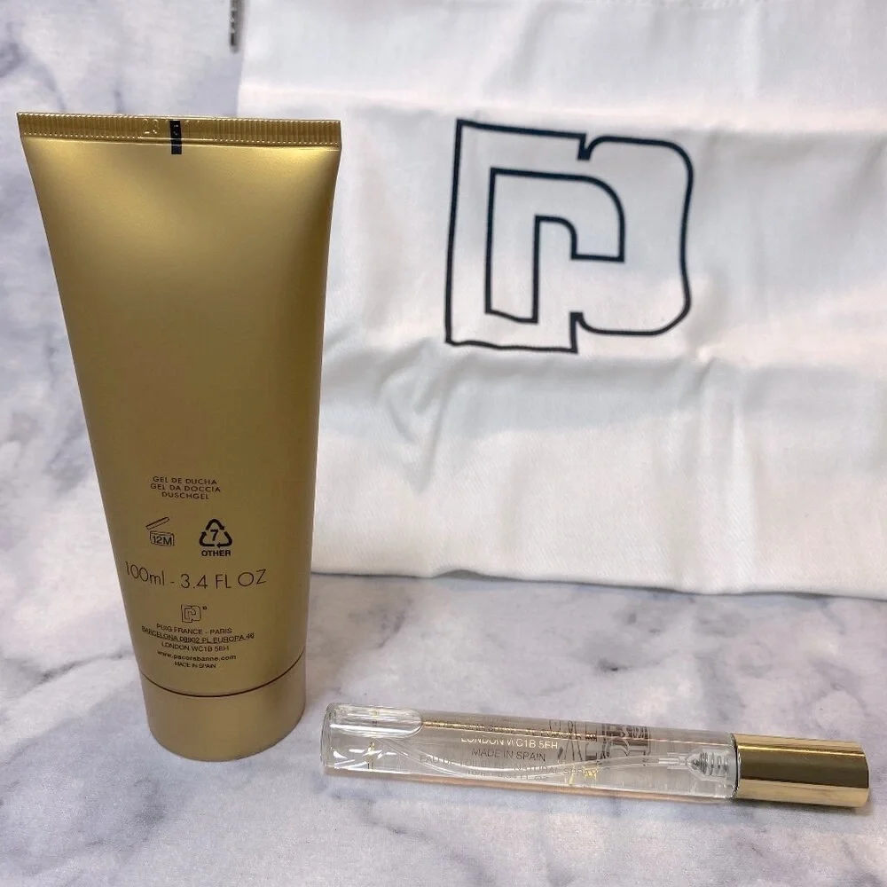 Paco Rabanne 1 Million EDT Travel Kit-Bag,Shave 100ml & Spray 10ml-3pc-BOXED-NEW